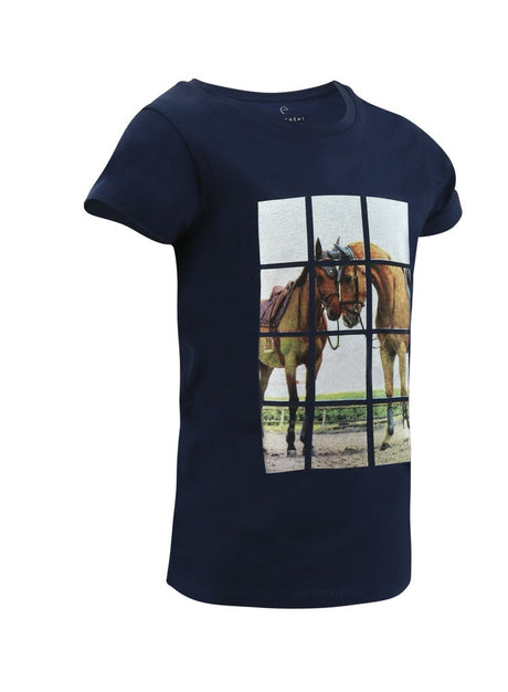 Equitheme Mia Children's T-Shirt #colour_navy