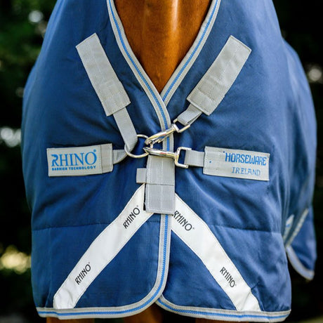 Horseware Ireland Rhino Wug 0g Turnout Rug #colour_navy-titanium-grey-classic-blue