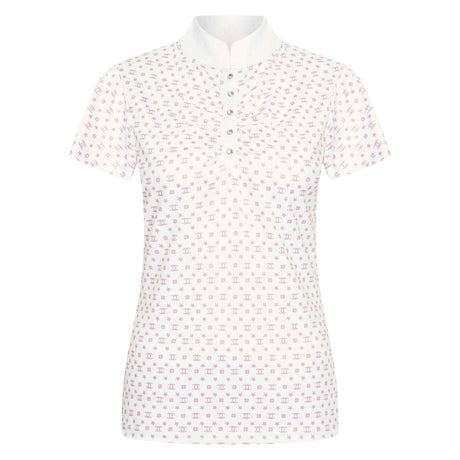 Imperial Riding Children's Roxy AOP Tech Top #colour_white-pink