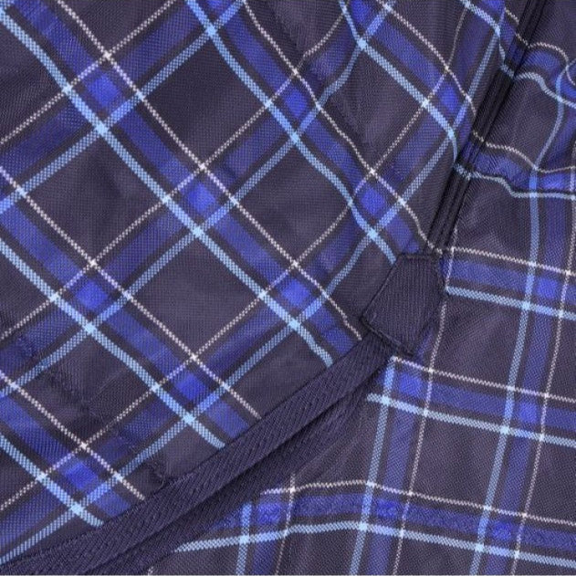 Shires 250g Fernie Stable Combo Rug #colour_navy-check