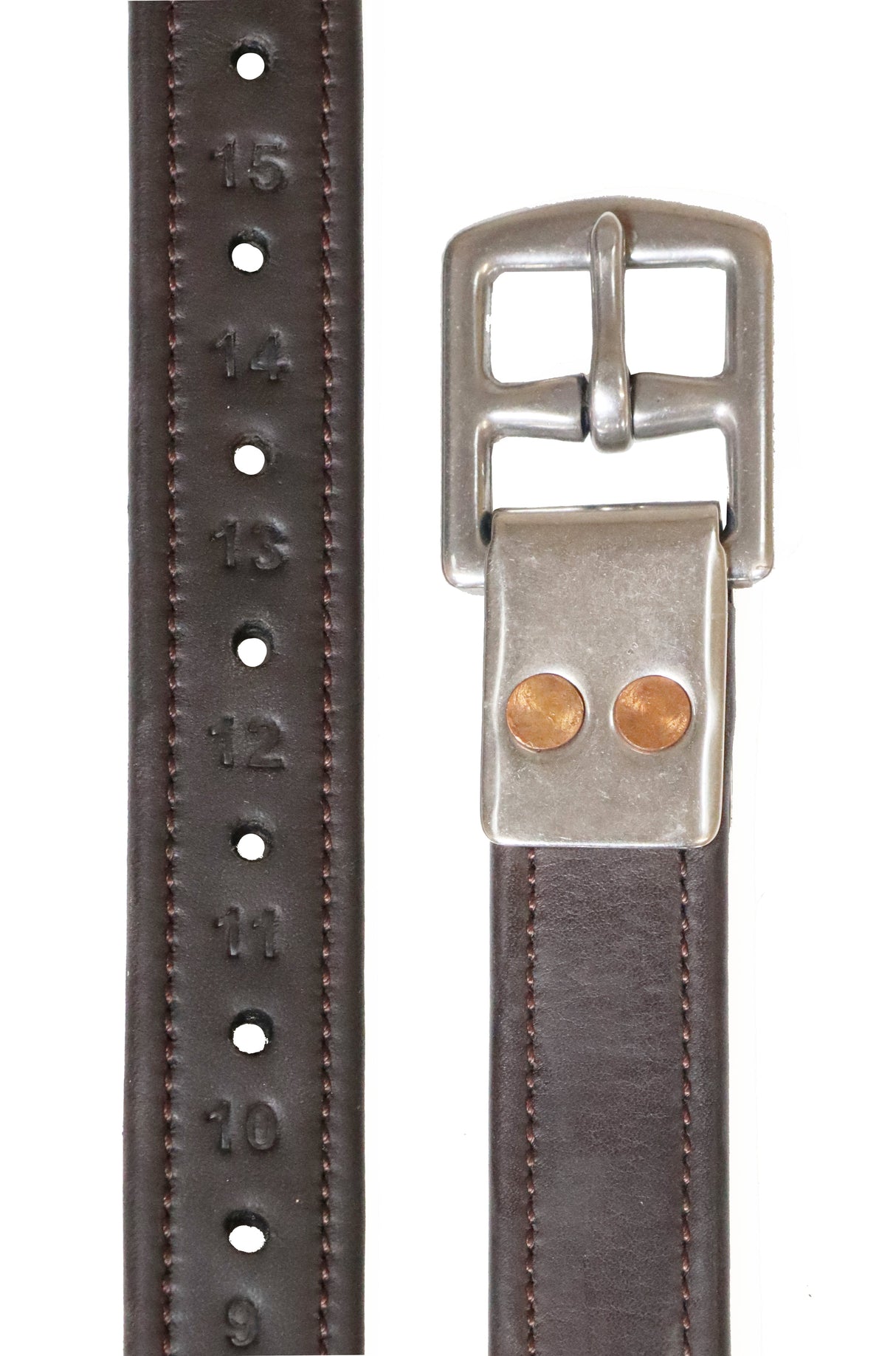 Henry James Calfskin Stirrup Leathers #colour_havana-brown