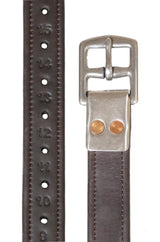 Henry James Calfskin Stirrup Leathers #colour_havana-brown