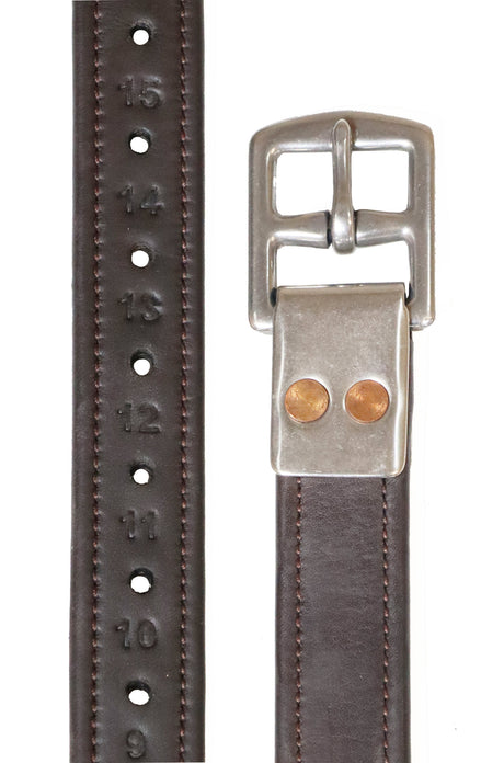 Henry James Calfskin Stirrup Leathers #colour_havana-brown