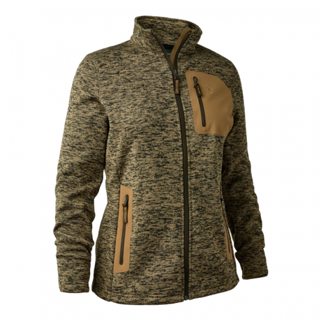 Deerhunter Sarek Ladies Knitted Jacket #colour_butternut-melange