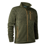 Deerhunter Sarek Men's Knitted Jacket #colour_olive-night-melange
