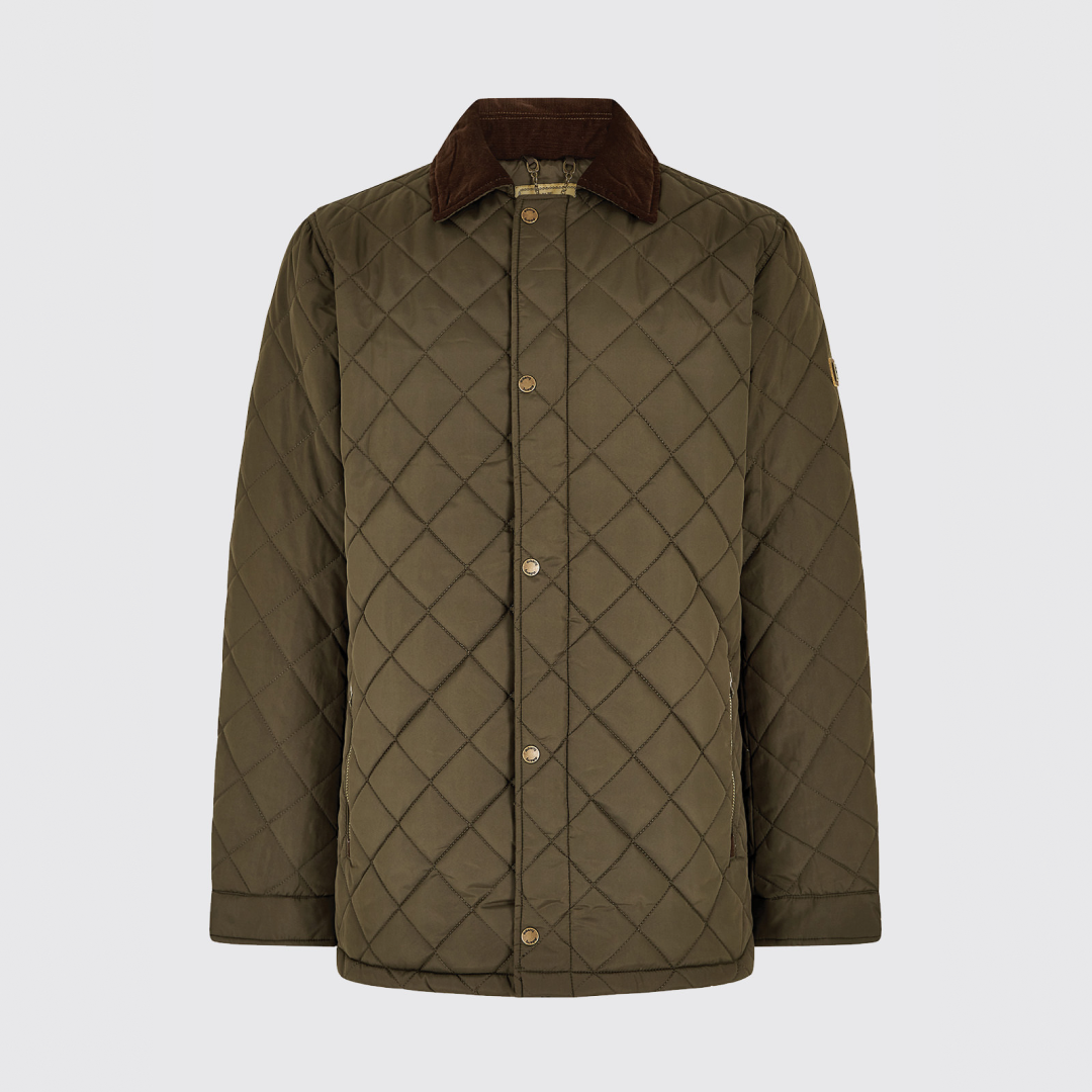 Dubarry Mens Mountusher Quilted Jacket #Colour_olive