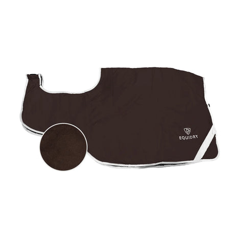 EQUIDRY Exercise Sheet Thick #colour_brown-brown-white-logo