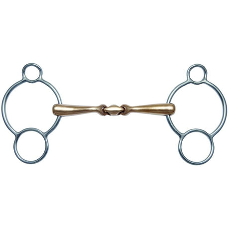 Stubben Gebiss 2980 Sweet Copper Quick Contact 3 Ring Trense Bit