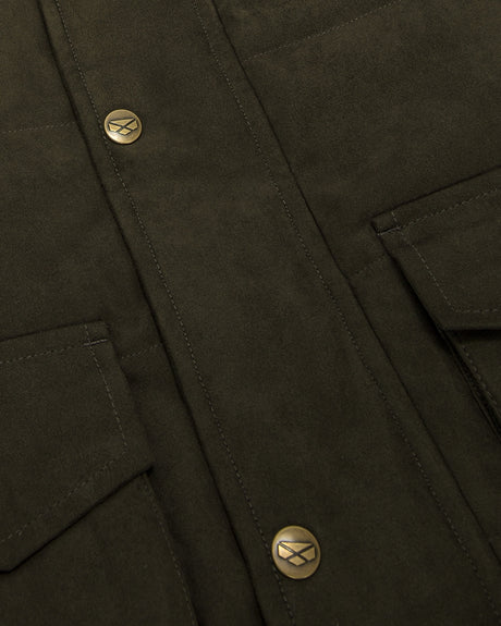 Hoggs of Fife Glenesk Quilted Jacket #colour_loden