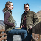 Hoggs of Fife Glenesk Quilted Jacket #colour_loden
