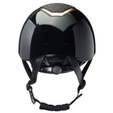 Charles Owen Kylo MIPS Sparkly Gloss Riding Hat #colour_black-gloss-rose-gold