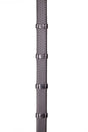 Henry James Large Pimple Hybrid Rubber Reins With Leather Stoppers #colour_black
