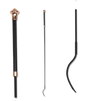 Waldhausen Noblesse Dressage Whip #colour_black-rose-gold