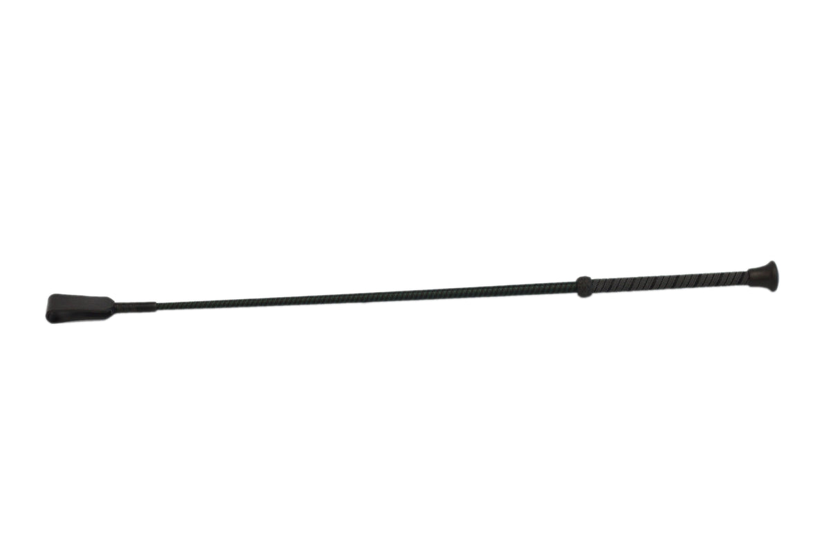 Mackey C3 Rein Grip Handle Whip #colour_ green-black
