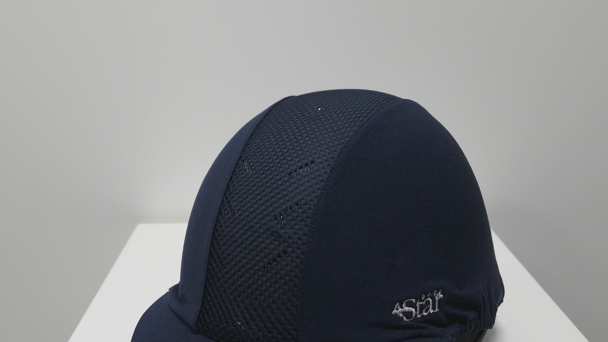 Charles Owen 4 Star Jockey Helmet Skull #colour_navy