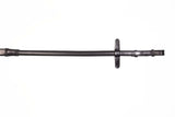 Henry James Large Pimple Hybrid Rubber Reins With Leather Stoppers #colour_black