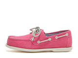 Chatham Ladies Jetty Joules Collab Deck Shoe #colour_bright-pink