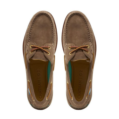 Chatham Men's Lyme G2 Boat Shoe #colour_fossil
