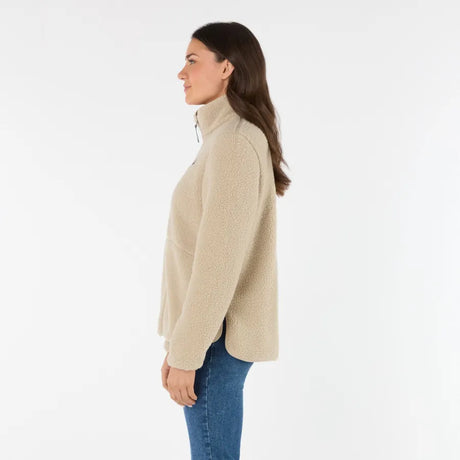 Musto Women's Cove Deep Pile Fleece Jacket #colour_pure-cashemere