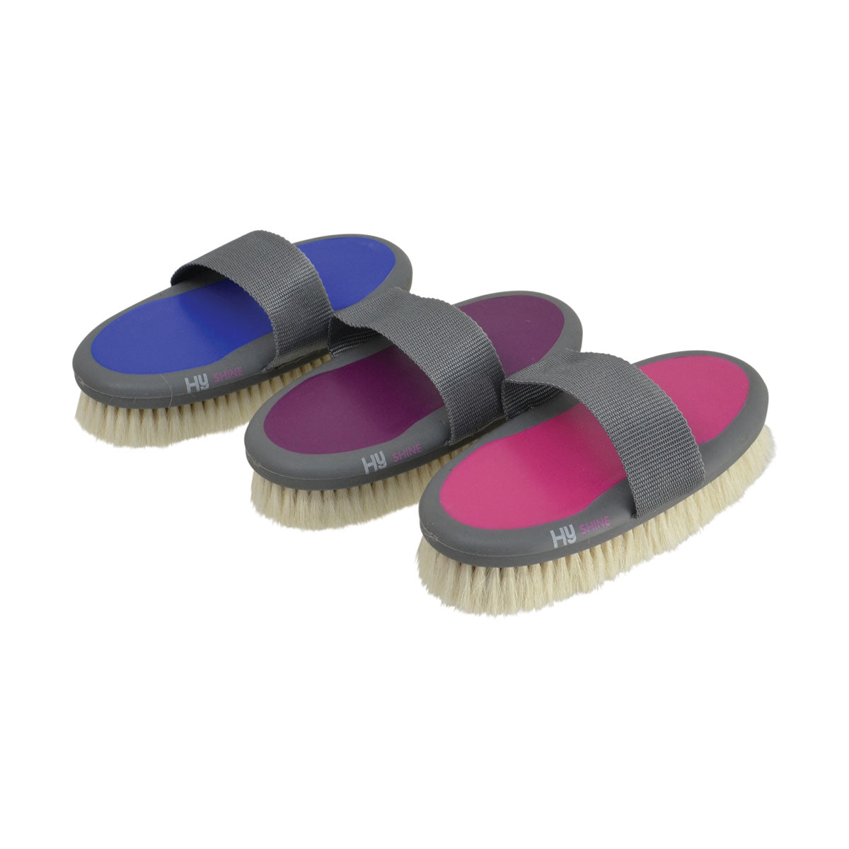HySHINE Active Groom Goat Hair Body Brush