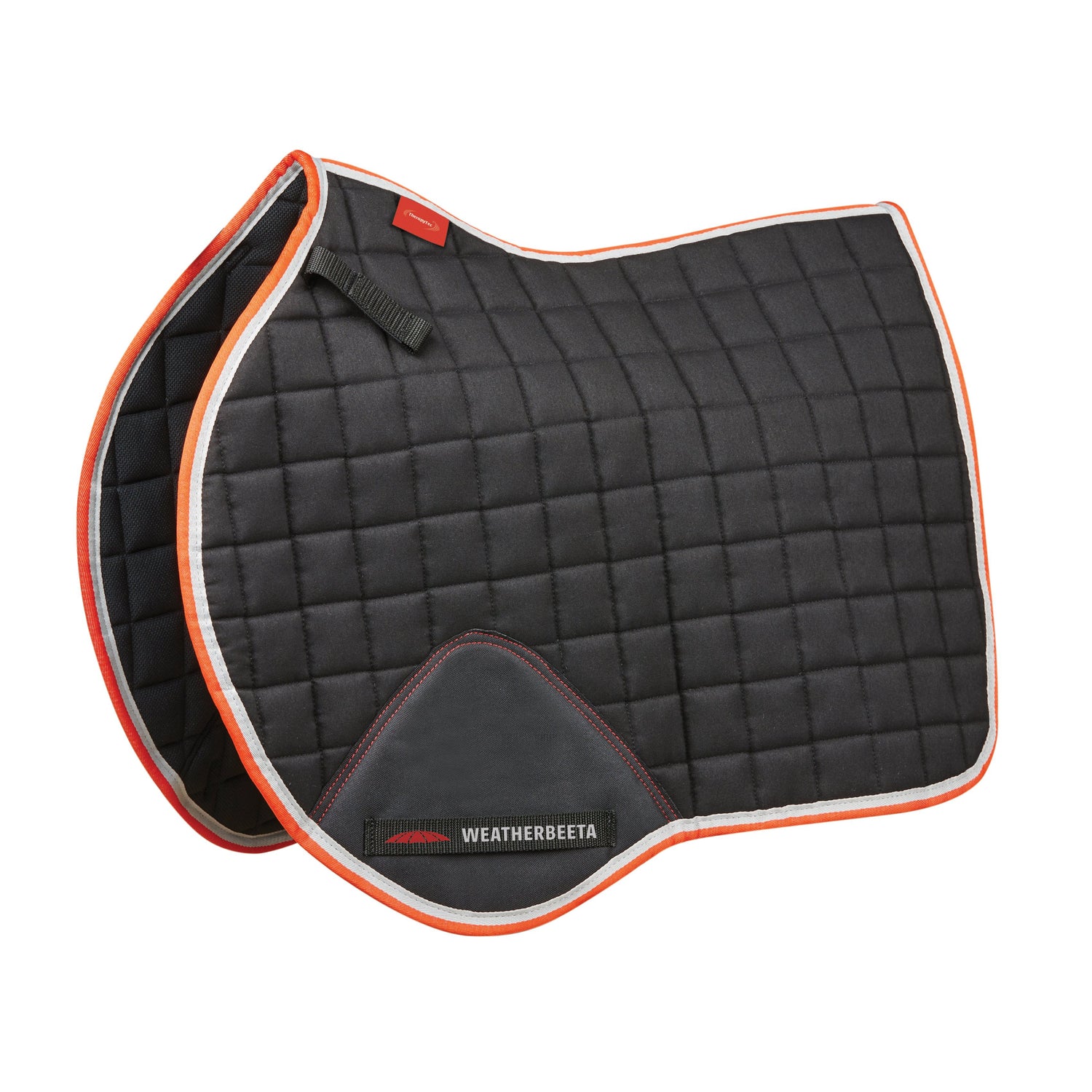 Weatherbeeta Therapy-Tec All Purpose Saddle Pad #colour_black-silver-red