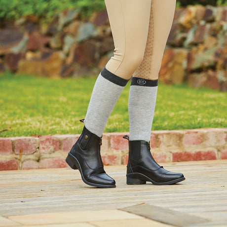 Dublin Rapture Adults Zip Paddock Boots #colour_black