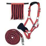 HKM Head Collar & Lead Rope with Panic Hook & Fly Fringe