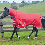 Weatherbeeta Comfitec Classic Combo Neck Lite #colour_red-silver-navy