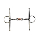 GS Equestrian Full Cheek Snaffle With Copper Peanut Bit 