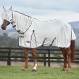 WeatherBeeta Comfitec Airflow Fly Mask #colour_white-dark-grey-orchid