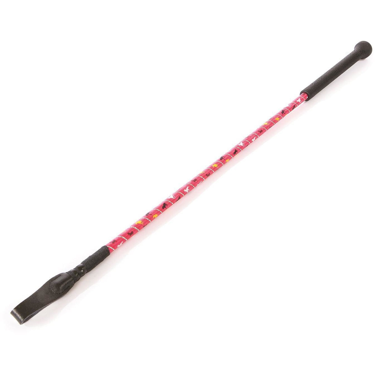 HySCHOOL Silver Riding Whip 26"