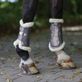 Covalliero Fleeced Lined Brushing Boots #colour_silver