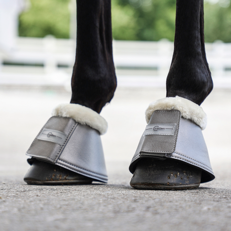 Covalliero Fleece Lined Bell Boots #colour_silver