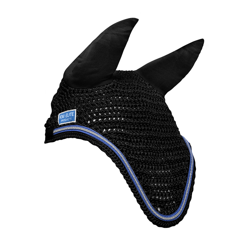 KM Elite Fly Veil #colour_black-electric-blue