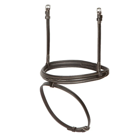 Shires Avignon Padded Raised Flash Noseband #colour_havana