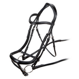 Shires Velociti RAPIDA Ergonomic Curved Flash Bridle #colour_black