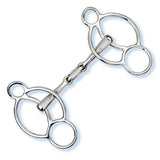 Stubben Easy-Control 3-Ring Gag - Double Broken