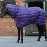 Weatherbeeta Comfitec 210D Channel Quilt Combo Neck Heavy #colour_purple-black
