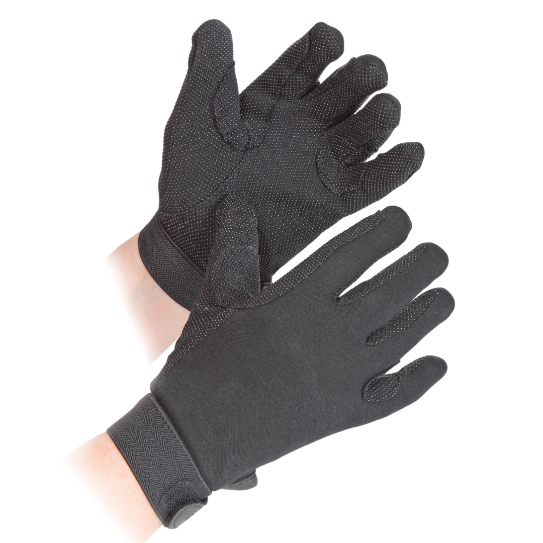 Shires Aubrion  Newbury Children's Gloves #colour_black