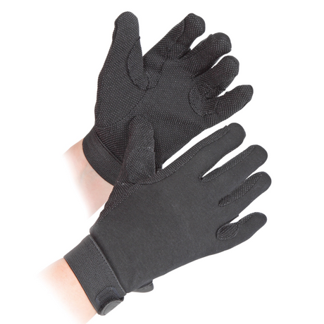 Shires Aubrion  Newbury Children's Gloves #colour_black