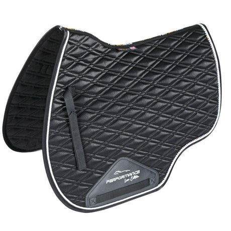 Shires Performance Euro Cut Luxe Saddlecloth #colour_black