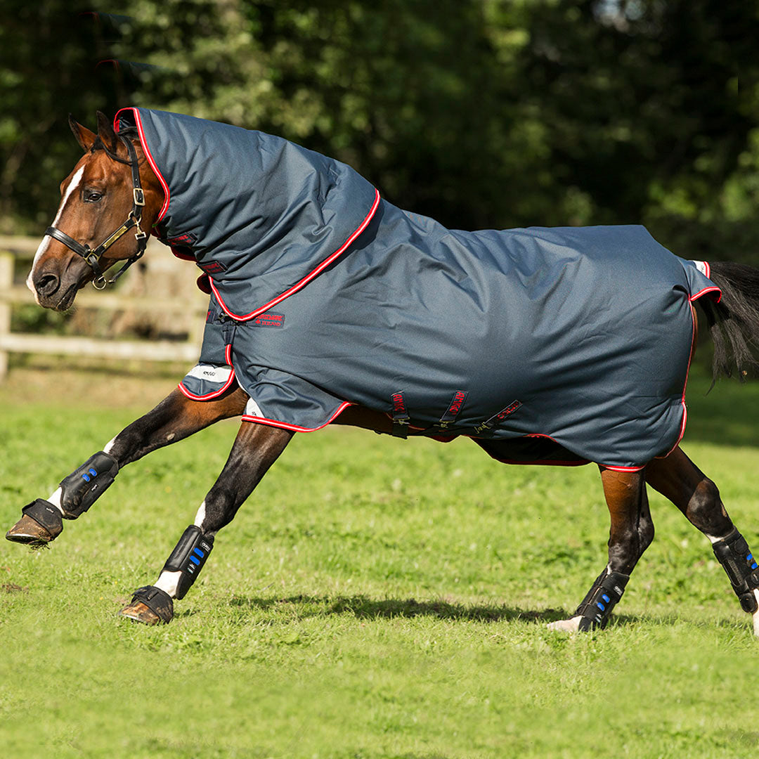Horseware Ireland Amigo Bravo 12 Plus 250g Medium Turnout Rug #colour_navy-red-blue