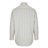Hoggs of Fife Ambassador Men's Premier Tattersall Shirt #colour_ivory-navy