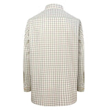 Hoggs of Fife Balmoral Men's Luxury Tattersall Shirt #colour_navy-wine