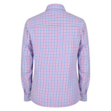 Hoggs of Fife Becky II Ladies Cotton Shirt #colour_pink-blue
