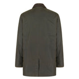 Hoggs of Fife Caledonia Men's Wax Jacket #colour_antique-olive