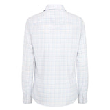 Hoggs of Fife Callie Ladies Twill Check Shirt #colour_white-pink-blue