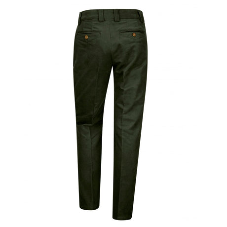 Hoggs of Fife Carrick Men's Technical Stretch Moleskin Trouser #colour_dark-olive