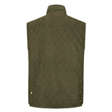 Hoggs of Fife Denholm Men's Quilted Gilet #colour_loden