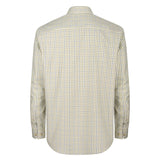 Hoggs of Fife Inverness Men's Cotton Tattersall Shirt #colour_navy-olive